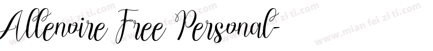 Allenoire Free Personal字体转换